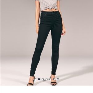 Abercrombie & Fitch high rise black skinny jeans